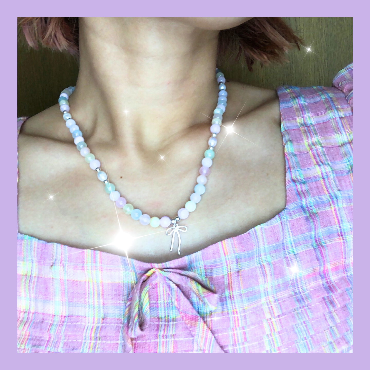 Pastel dream Natural pearl Necklace