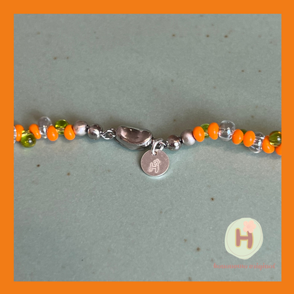Sunset garden Natural pearl Necklace
