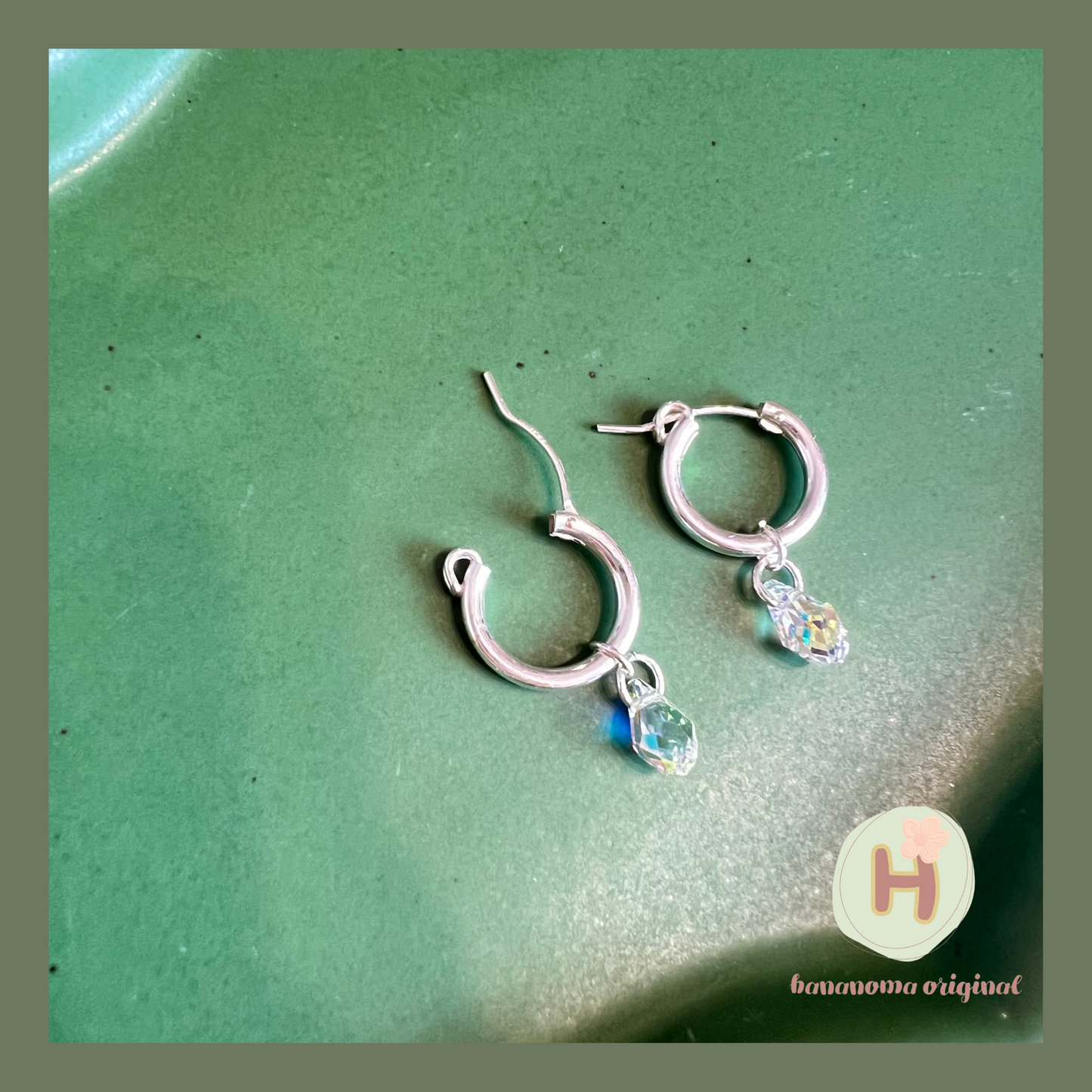 Mermaid’s tears Hoop earrings