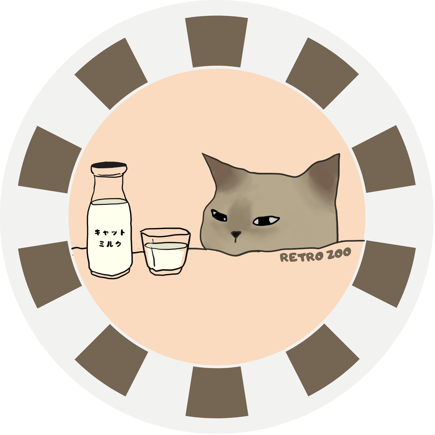 我が家にゃんこセラミックコースター