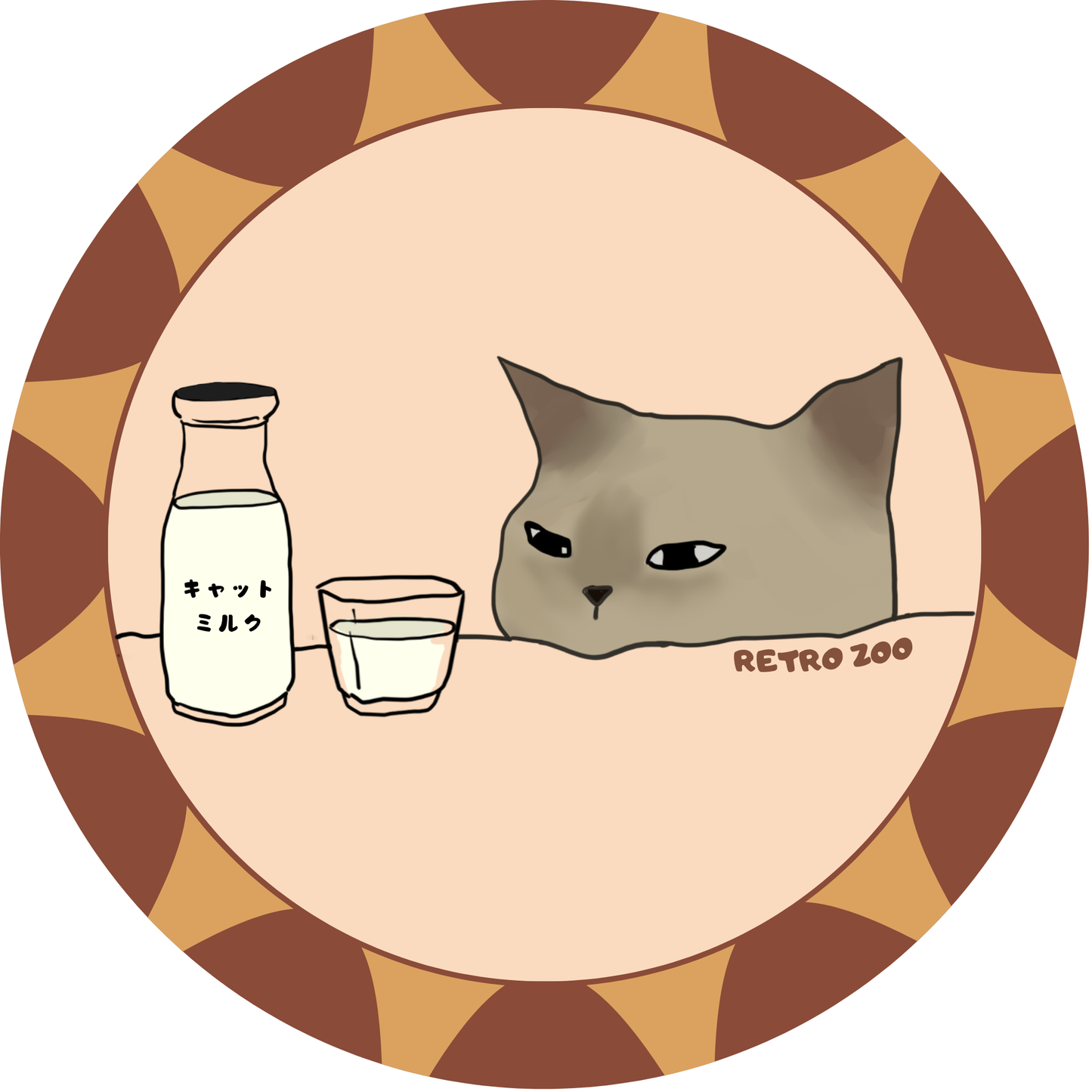 我が家にゃんこセラミックコースター