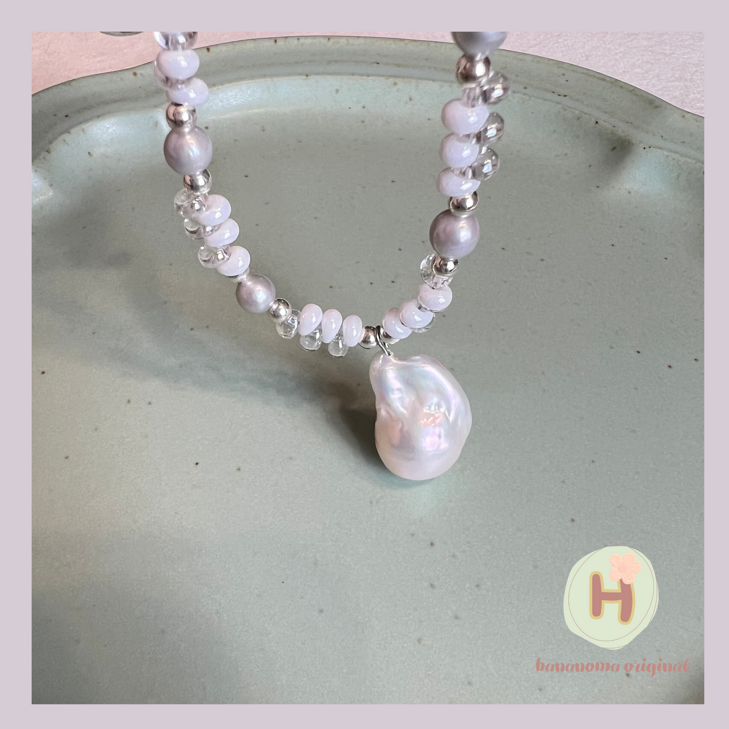 Baroque ocean Natural pearl Necklace