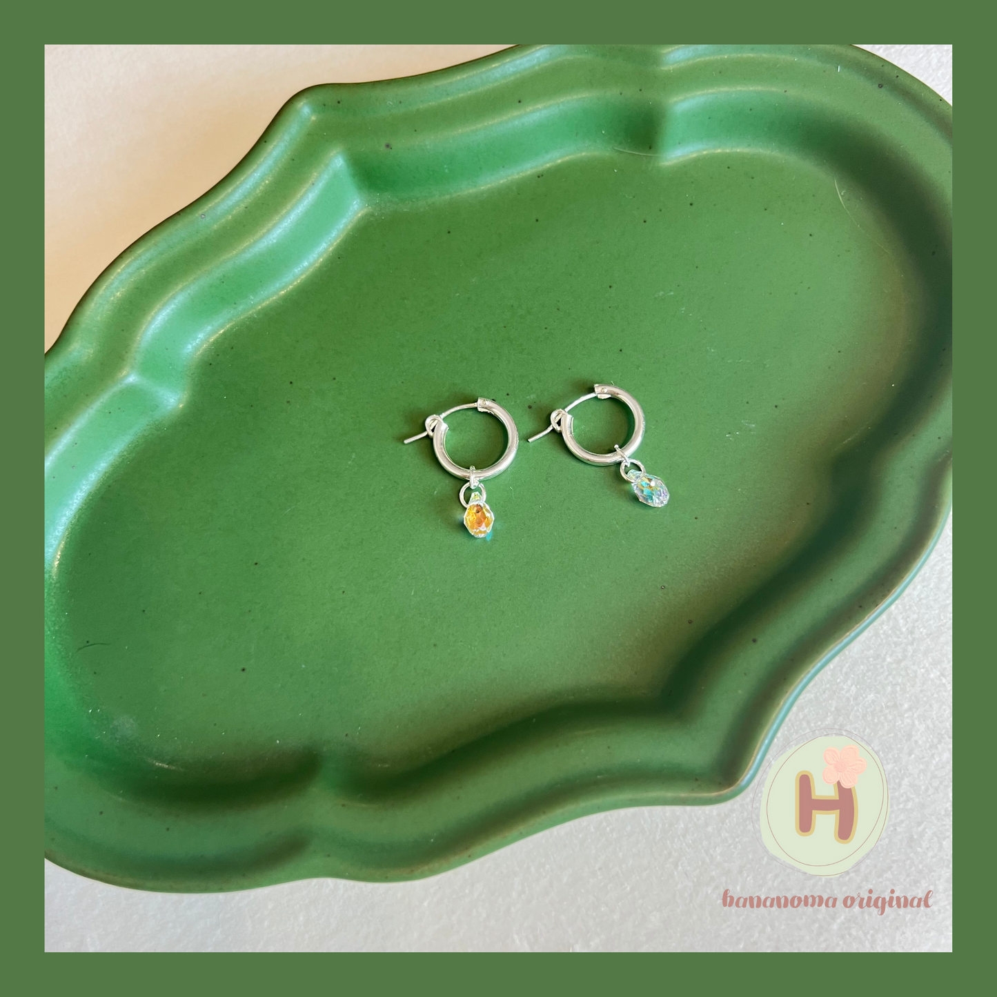 Mermaid’s tears Hoop earrings