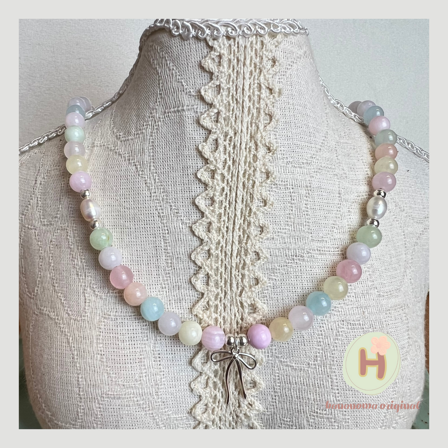 Pastel dream Natural pearl Necklace