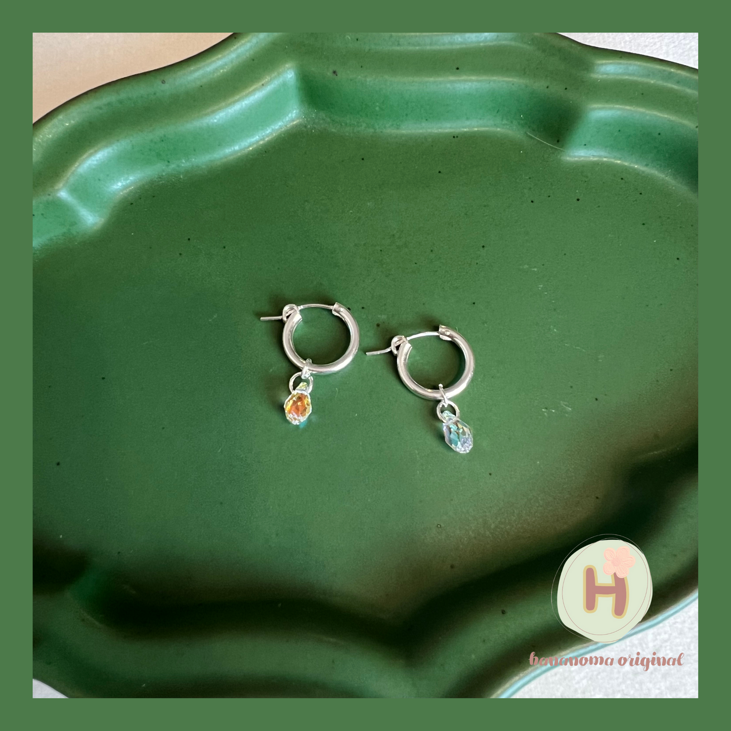 Mermaid’s tears Hoop earrings