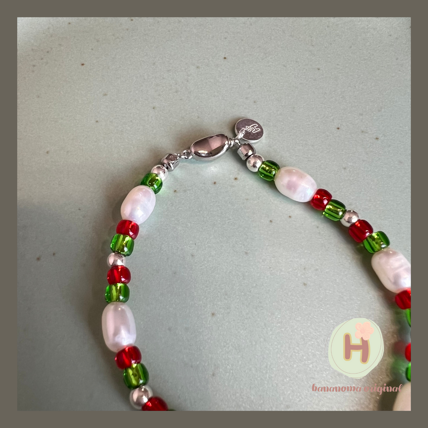 Vivid cherry Natural pearl Bracelet