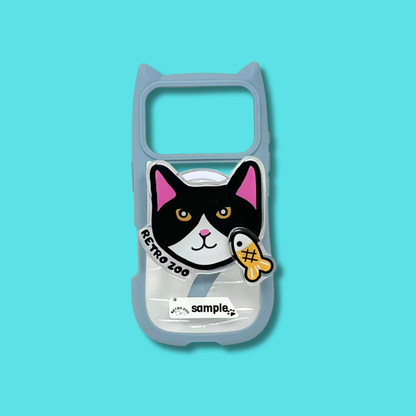 我が家にゃんこくるくるスマホグリップ