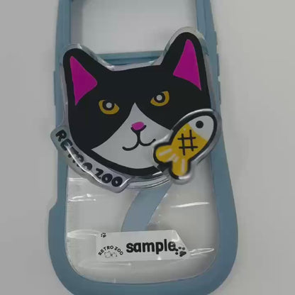 我が家にゃんこくるくるスマホグリップ